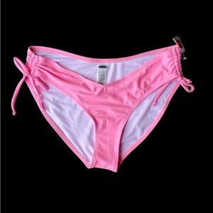Old Navy Pink Bikini Bottom with Side Ties Small (NWT)